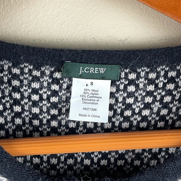 J.Crew Women Black Wool Cardigan. Size Small - Picture 6 of 7